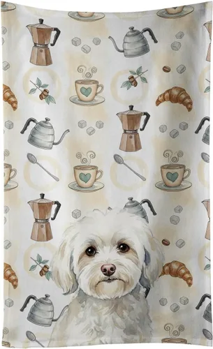 Vista 38 de Caroline's Treasures Afghan Hound - Toalla de cocina para barra de café, terciopelo frontal y lazo de algodón, lavable a máquina Sabueso afgano