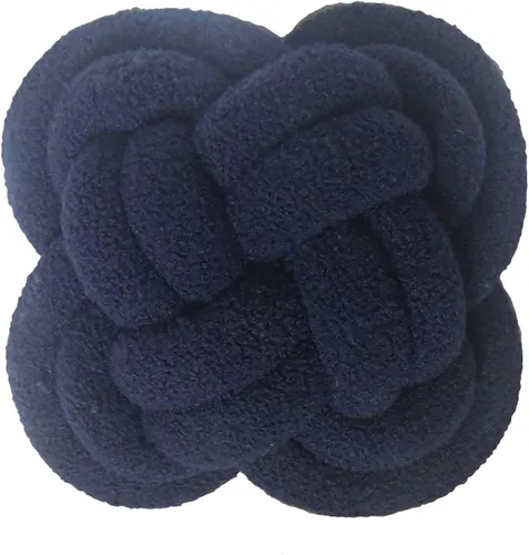 Vista 11 de Cyprinus Carpio Almohada creativa con nudo de bola de rosa, cojín de flor para sofá, almohada lumbar, decoración (rosa-C)
