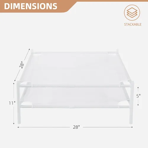 Vista 25 de STORAGE MANIAC Estante para Secar Suéteres, Estante de Secar Ropa de Malla, Estante de Secar Ropa de lavandería Apilable, Secador Plano