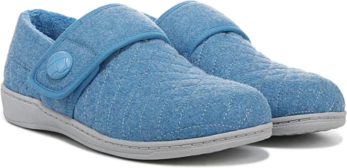 Vista 2 de Vionic Women's Indulge Jackie Flannel Slip On Slipper- Comfortable Spa House Slippers that include Three-Zone Comfort with Orthotic Insole Arch