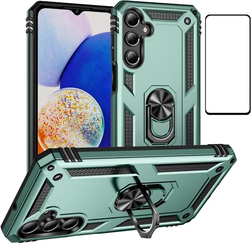 Vista 26 de Funda para Xiaomi POCO X3 NFC /X3 Pro con protector de pantalla, armadura de protección militar híbrida resistente a prueba de golpes, funda Negro