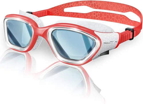 Vista 16 de Whale Gafas de natación, gafas antivaho HD, unisex, 100% protección UV, diseño antivaho transparente visión submarina de gran angular Negro