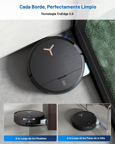Vista 5 de ECOVACS DEEBOT X9 PRO Omni Robot Aspirador y Fregasuelos, 16,600Pa de succión potente, fregona OZMO con rodillo autolavable instantáneo, ZeroTangle
