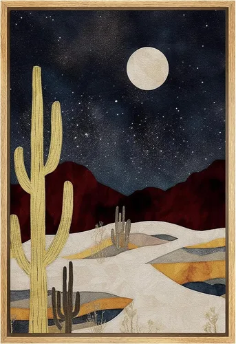 Vista 44 de SIGNFORD Lienzo Enmarcado Impresión Arte de Pared Océano Pastel Luz del Sol Puesta de Sol Horizonte Naturaleza Vida Silvestre Ilustraciones Arte