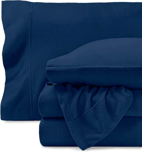 Vista 19 de Bare Home Juego de sábanas de forro polar súper suave, tamaño individual, forro polar extra afelpado, sábanas de cama que no forman bolitas, calidez