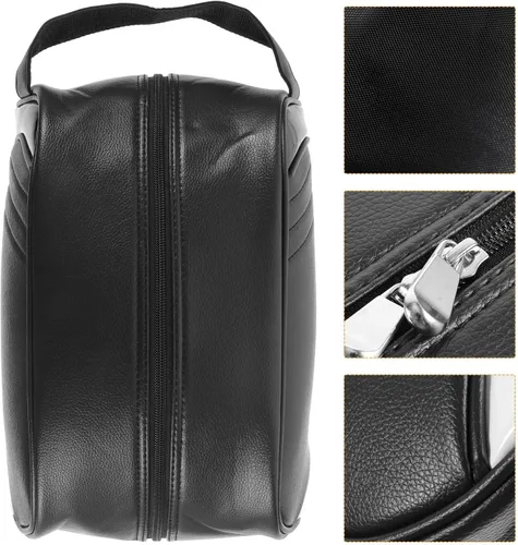 Vista 2 de BESPORTBLE Bolsa de zapatos impermeable con cremallera, organizador de viaje para zapatos deportivos, compacto y plegable para golf, ciclismo