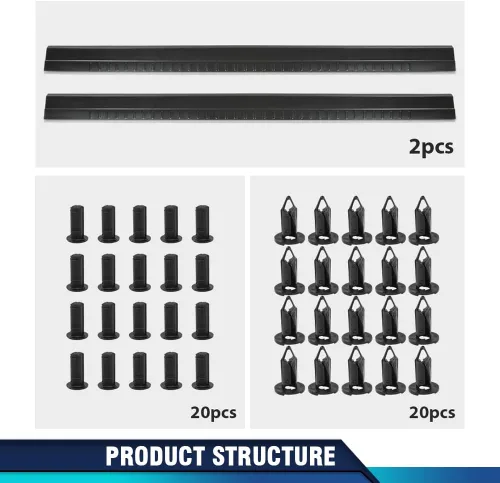 Vista 6 de PIT66 Cubiertas de óxido para balancines laterales compatibles con Chevy&GMC 1500 2500 3500 Reg, Ext y Crew 1999-2006/Compatible con Chevy