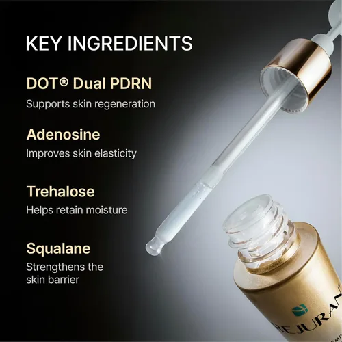 Vista 5 de REJURAN® Dual Effect Ampoule 10mL Travel Size, DOT DUAL c-PDRN® Korean Face Serum, Portable Skincare Ampoule for Hydration, Firming, Wrinkle Care &