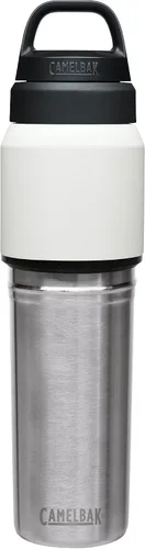 Vista 6 de CamelBak MultiBev - Botella de agua con aislamiento de acero inoxidable y taza de viaje Blanco