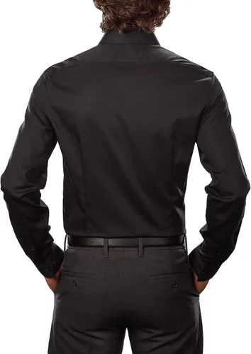 Vista 2 de Calvin Klein Camisa de vestir para hombre Xtreme Slim Fit sin hierro en espiga