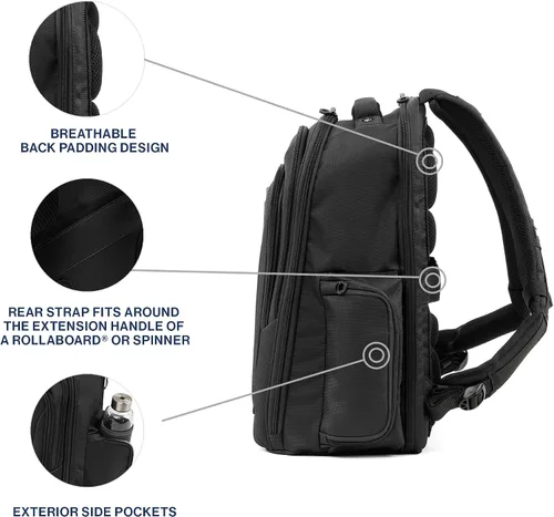Vista 3 de Travelpro Tourlite Mochila para portátil (negro)