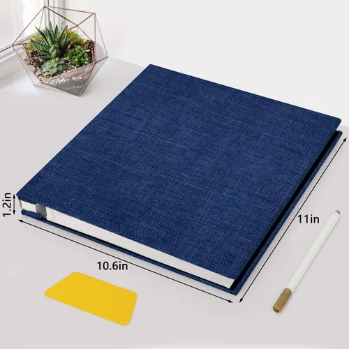 Vista 2 de Zesthouse Álbum de fotos autoadhesivas, 60 páginas, álbumes de recortes magnéticos con página adhesiva, álbum de fotos con capacidad para 8 x 10, 5