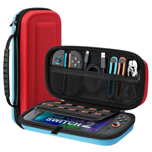 Vista 43 de TiMOVO Carrying Case for Nintendo Switch 2 (2025), Large Capacity Protective Hard Shell Portable Travel Case Pouch for Switch 2, with 10 Game Card