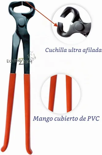 Vista 6 de Pinza profesional de pezuñas de 12 pulgadas con mango cubierto de PVC, herramienta de alta calidad para recortar pezuñas precisas, dar