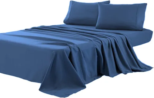 Vista 13 de Kingnex Sábana encimera King extragrande 132x110 para cama extra ancha y alta, duradera, suave, de 1800 microfibra doble cepillada, sábana superior