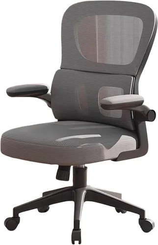 Vista 11 de Ergonomic Swivel Gaming Chair High Back Mesh Computer Desk Office Chair with Flip-Up Armrests and Elastic Lumbar Support, Space-Saving Design for
