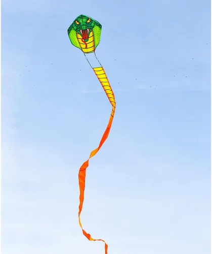 Vista 5 de HQ Kites and Designs Emerald Cobra Kite Active Play para edades de 5 a 12 años