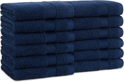 Vista 53 de Juego de toallas de baño Arkwright de 4 piezas - 100% algodón súper suave, 600 GSM de secado rápido y absorbente, artículos de lujo para baño