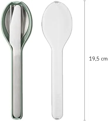 Vista 5 de Mepal Set Cubiertos Ellipse 3 pcs - Nordic Black