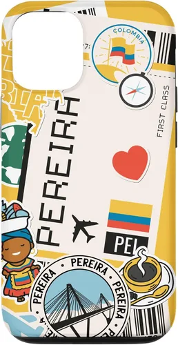 Vista 28 de Flight Boarding Pass Tag Label to Destination Pereira Case for iPhone 16