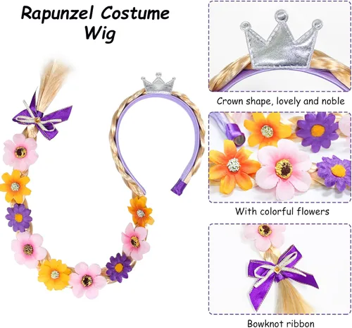 Vista 6 de VORLITS Disfraz de princesa de hadas con manga voladora para niñas, disfraz de Halloween, fiesta de Navidad