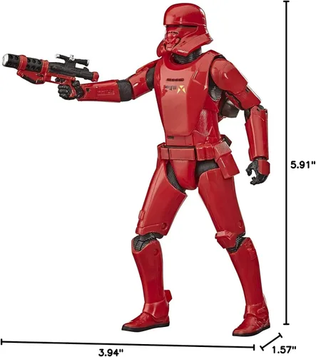 Vista 6 de STAR WARS The Black Series Sith Jet Trooper - Figura de acción coleccionable a escala de 6 pulgadas, The Rise of Skywalker, para niños de 4 años
