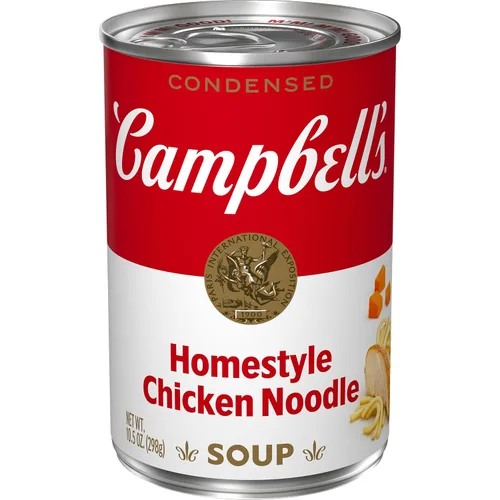 Vista 18 de Campbell's - Sopa condensada de fideos con pollo tamaño familiar, lata de 22.4 onzas