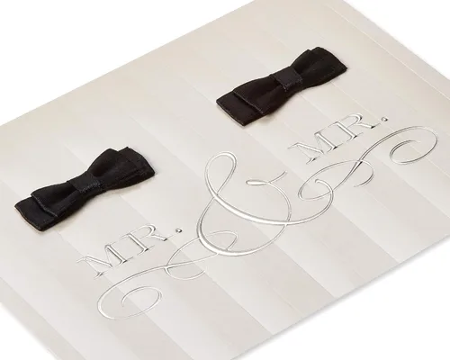 Vista 5 de Papyrus Tarjeta de boda LGBTQIA+ para novios (comienzos increíbles)