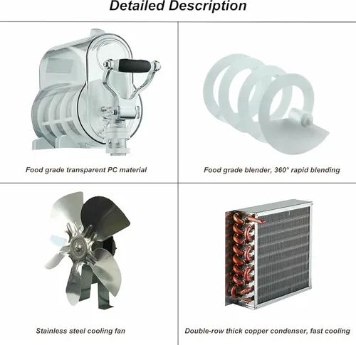 Vista 4 de Máquina comercial para granizados, 300 W, fabricante de bebidas congeladas Margarita de acero inoxidable, dispensador eléctrico de bebidas de 3 l