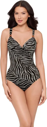 Vista 14 de Miraclesuit Traje de baño de una pieza con brasier con aros y control de abdomen para mujer