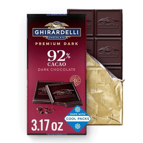 Vista 7 de GHIRARDELLI Barra de chocolate negro intenso, sal marina 60% cacao, barra de 3.5 onzas