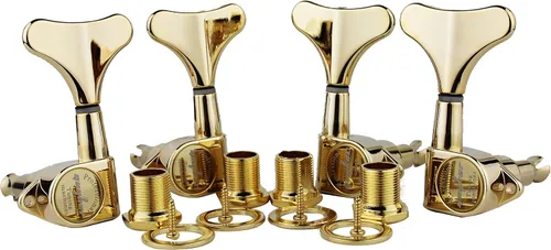 Vista 20 de Guyker Afinadores de Bajo para Guitarra (2R + 2L) - Clavijas de afinación con relación 1:17, cabezal sellado, reemplazo de máquina de afinación