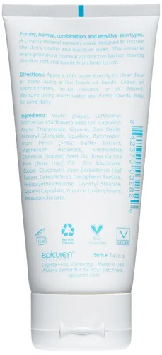 Vista 2 de Epicuren Discovery Mascarilla mineral hidratante, 2.5 onzas líquidas
