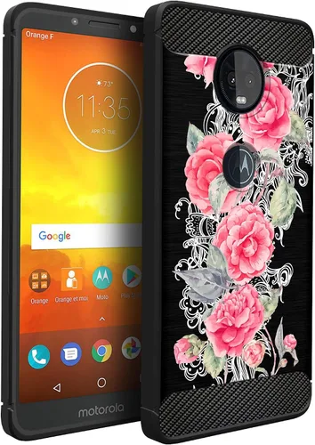 Vista 10 de CasesOnDeck - Funda compatible con Motorola Moto Z4 / Moto Z4 Play, funda de diseño de Moto Z4 Play, delgada, flexible, elegante, protección contra