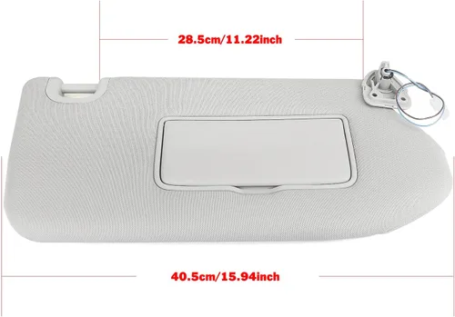 Vista 5 de Parasol de pasajero derecho para Pathfinder 2013-2018 Infiniti QX60 2014-2017 con lámpara 96400-9PB0A 964009PB0A