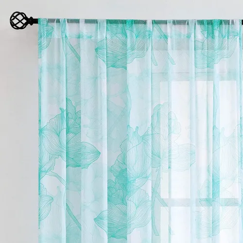 Vista 3 de Treatmentex Lotus - Cortinas transparentes botánicas