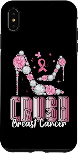 Vista 11 de iPhone 16 Crush Breast Cancer High Heels Bling Cancer Awareness Case