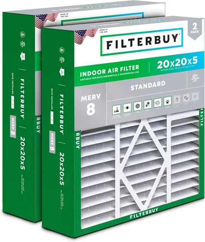 Vista 35 de Filterbuy 10x17x2 Filtro de aire MERV 8 Defensa Esencial contra el Polvo y las Alergias (2 unidades), Filtros exteriores plegados electrostáticos