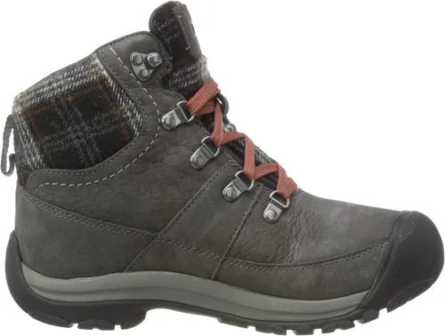 Vista 6 de KEEN Kaci 3 - Botas de nieve impermeables con aislamiento térmico para mujer, Concha de tortugacuadros rojos