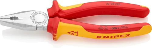 Vista 5 de Knipex 03 06 160 SB Alicates Combinados 6,3" con asas aisladas en envases blister