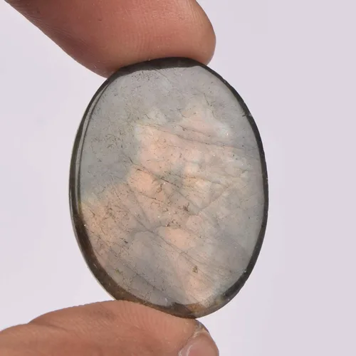 Vista 2 de Real Gems - Piedra de labradorita suelta de 44,50 quilates, cabujón ovalado multicolor natural