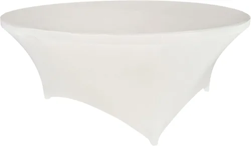 Vista 114 de Mantel de cóctel de elastano redondo de 24 pulgadas x 30 pulgadas de alto, color negro