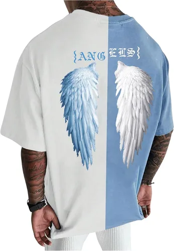 Vista 3 de SHENHE Camiseta casual de manga corta con cuello redondo para hombre