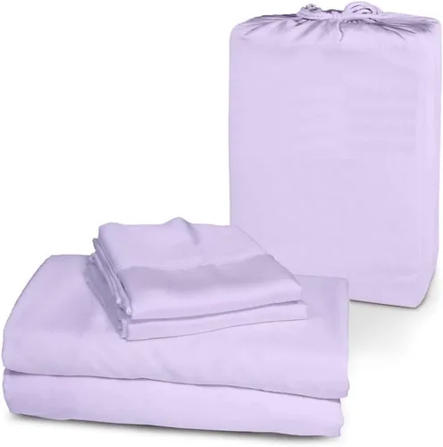 Vista 13 de Femini Fashion Juego de sábanas de 4 piezas con bolsillos extra profundos de 1000 hilos, 100% algodón orgánico, bolsillo profundo de 30 pulgadas