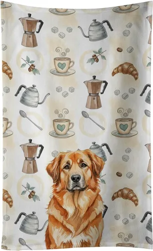 Vista 376 de Caroline's Treasures Afghan Hound - Toalla de cocina para barra de café, terciopelo frontal y lazo de algodón, lavable a máquina Sabueso afgano