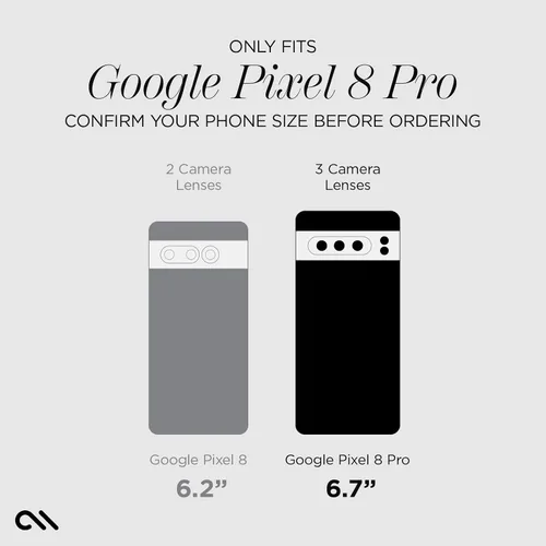 Vista 2 de Case-Mate Protector de lente de cámara para Google Pixel 8 Pro, vidrio templado de doble capa 9H, materiales duraderos antiarañazos y antiroturas