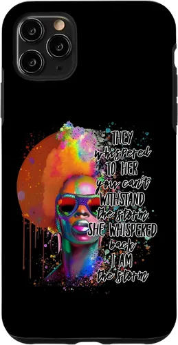 Vista 11 de Funda para iPhone 15 Black History Month I Am The Storm Women Juneteenth