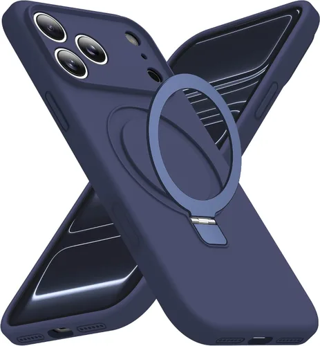 Vista 40 de Funda diseñada para iPhone 11 con soporte magnético invisible Compatible con Mag-Safe, a prueba de caídas de grado militar, a prueba de golpes
