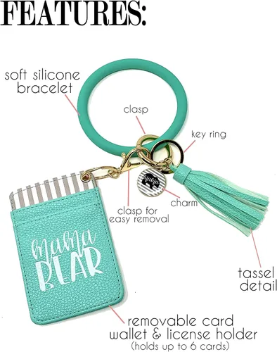 Vista 3 de Cute Keychain Wallets for Women - Gifts for Mother's Day, Birthday Present