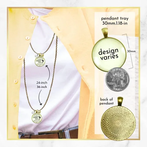Vista 14 de Gutsy Goodness Miscarriage Necklace Comforting Sentimental Handmade Jewelry For Mom - Pendant, Message Card, Keepsake Gift Box
